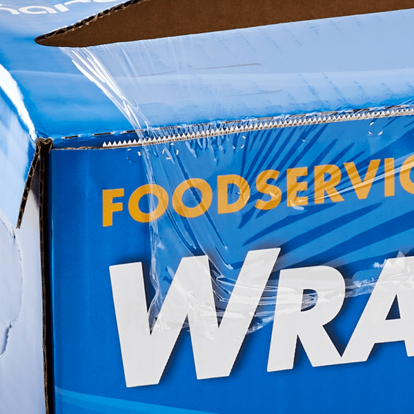 Karat 12" x 2000' WRAP N'GO Foodservice Film with Serrated Cutter close up