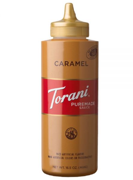 Torani Caramel Puremade Sauce Squeeze Bottle - Bottle (16.5oz)