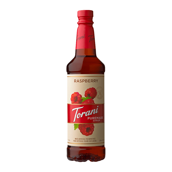Torani Puremade Raspberry Syrup - Bottle (750mL) – LollicupStore