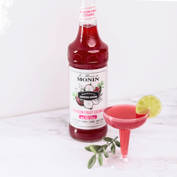 Monin HomeCrafted Dragon Fruit Cosmo Cocktail Mixer - Bottle (750mL)