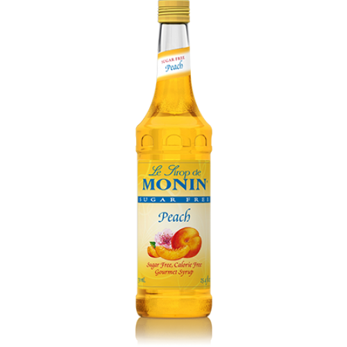 Monin Sugar Free Peach Syrup - Bottle (750mL)