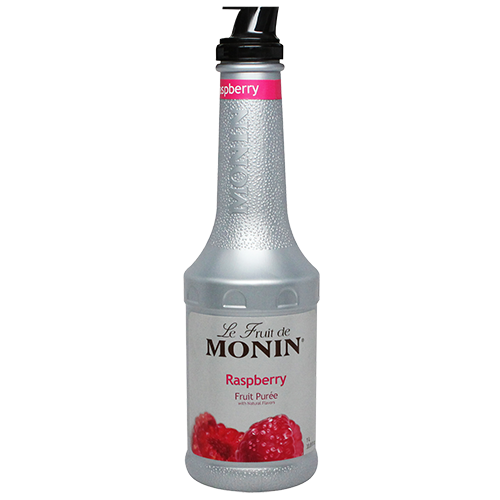 Monin Raspberry Syrup Monin Wildberry Fruit Puree Syrup 1 Liter 4 Bottles Case For Cocktails Beverages 1123364