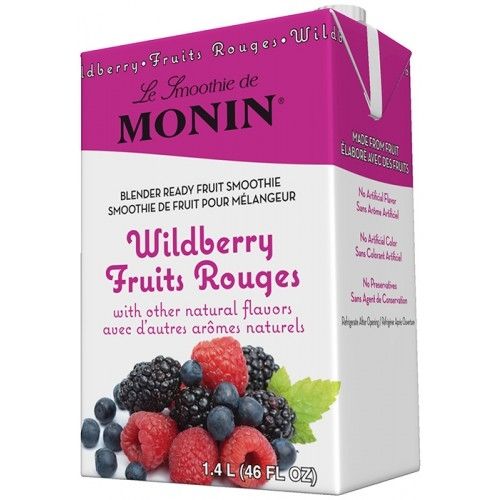 Monin Wildberry Fruit Smoothie Mix - Carton (46oz)