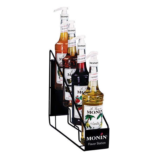 Monin Syrup Wire Rack, for 4 Bottles - 1 pc