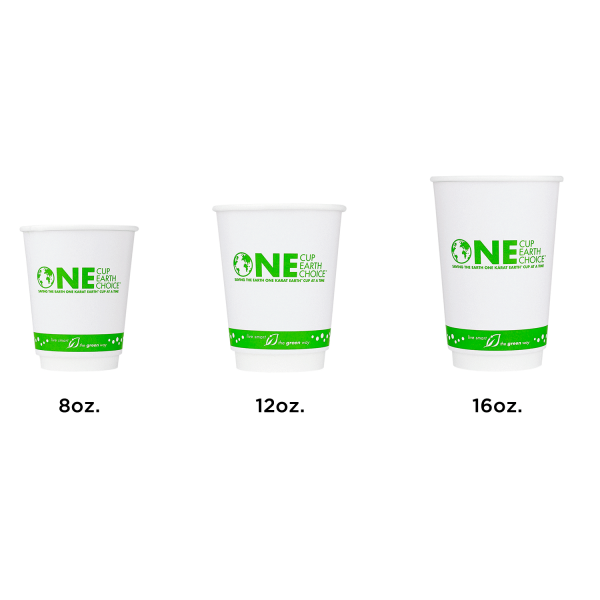Biodegradable paper cups with custom print from 1.000 pcs.