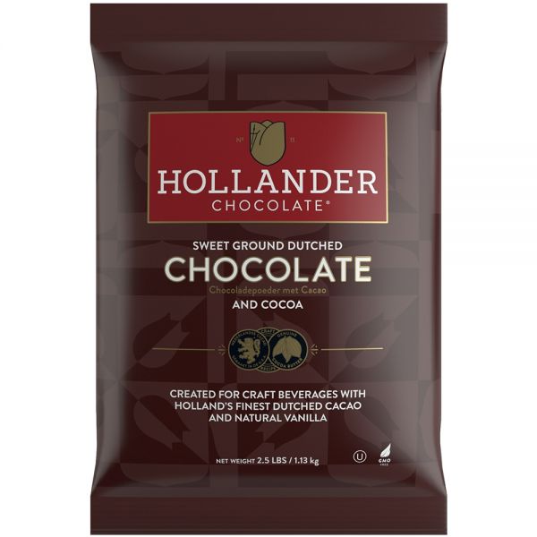 2.5 pound bag of Hollander Sweet Ground Dutched Cocoa & Chocolate Powder