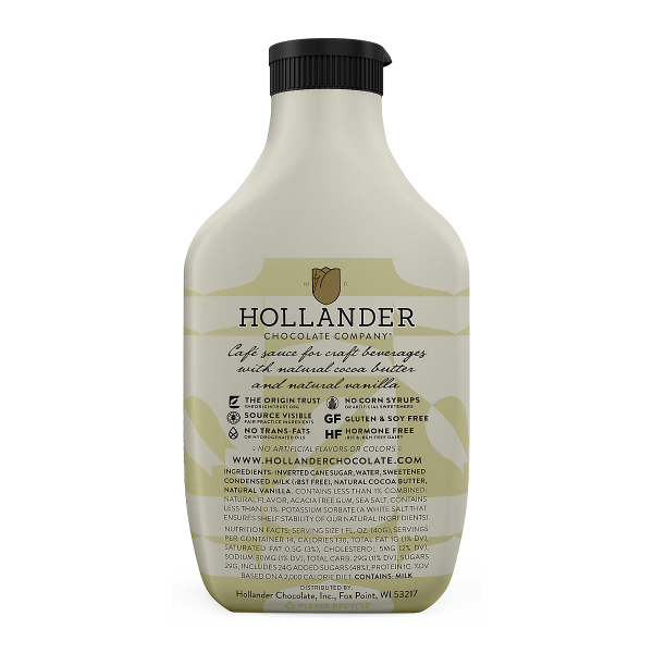 Hollander Sweet Ground White Chocolate Sauce ingredient list