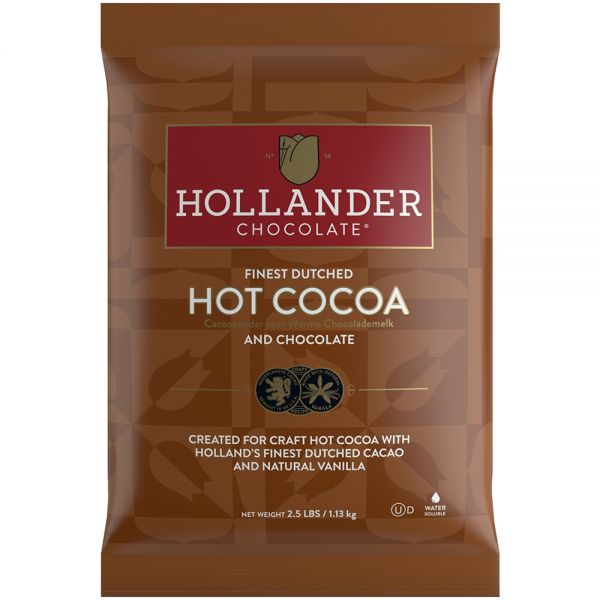 Hollander Premium Dutched Hot Cocoa in 2.5 lb brown bag