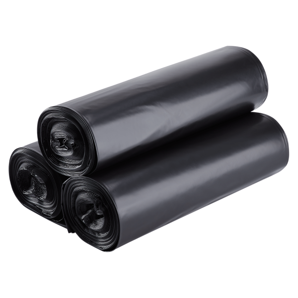 Sak-It™ 60 Gallon Black Low Density Coreless Trash Can Liners (38 x 58