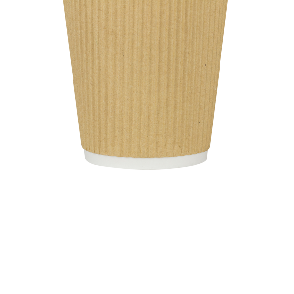 Kraft Karat 12oz Ripple Paper Hot Cup