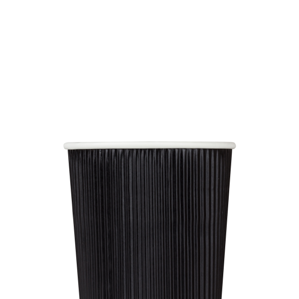 black Karat 20oz Ripple Paper Hot Cup