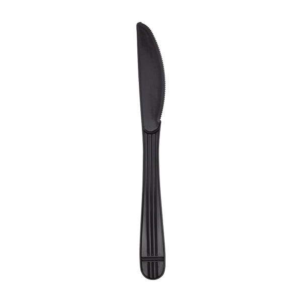Karat PP Plastic Premium Extra Heavy Weight Knives, Black - 1,000 pcs