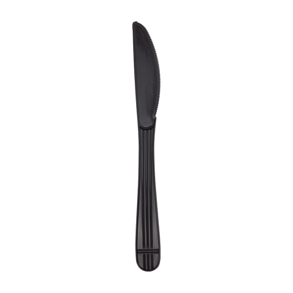 Black Heavy Duty Plastic Knives | 50ct