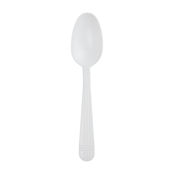 Karat PP Plastic Premium Extra Heavy Weight Tea Spoons, White - 1,000 pcs