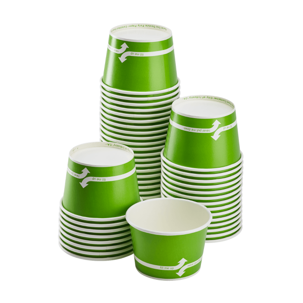 Green Karat 12oz Food Containers Stacked