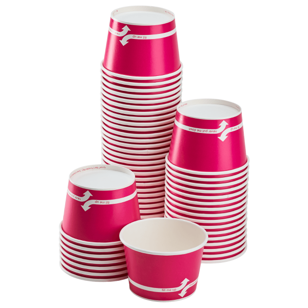 Karat 5oz Food Containers (87mm), Pink - 1,000 Pcs