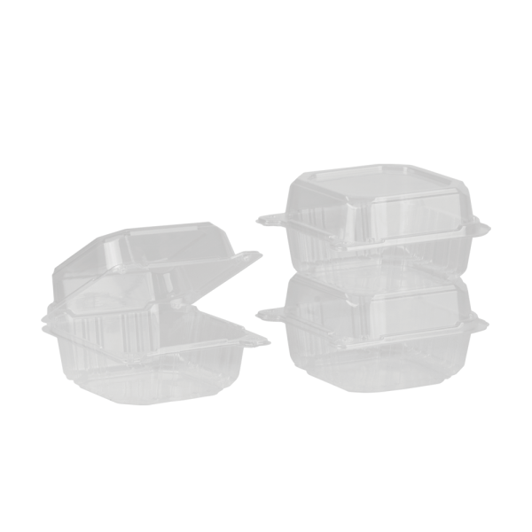 Karat Earth 6''x6'' PLA Hinged Containers - 500 pcs