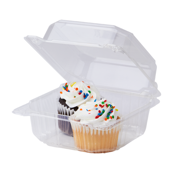 Carryout Food Containers 6 x 6 x 3 (Empress™ Earth EPPHL-66) - Case of  300