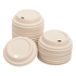 Karat Earth 90mm PFAS Free Bagasse Sipper Dome Lids for 10-24oz Hot Cups, Natural - 500 pcs