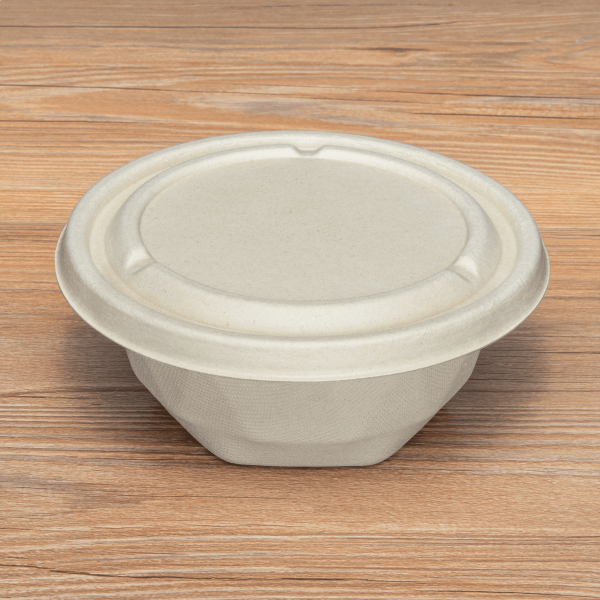 [100 Count] 24oz Eco Friendly Bowls with Lids Disposable Compostable  Container - Square Bowl Sugarcane Bagasse Meal Prep Bento Boxes Take Out  Catering