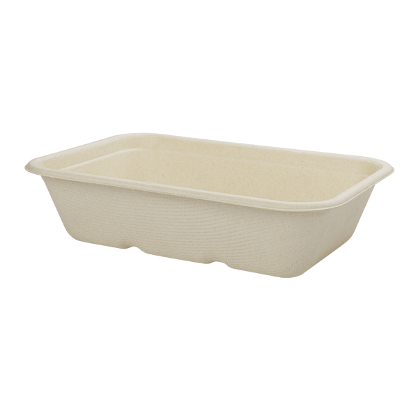 Karat Earth 16oz Natural Bagasse Take Out Container, Rectangular - 500 pcs