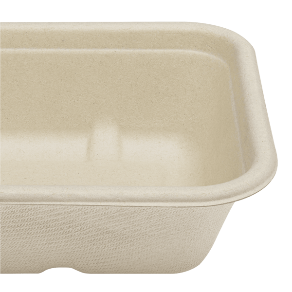 Karat Earth 16oz Natural Bagasse Take Out Container, Rectangular - 500 pcs