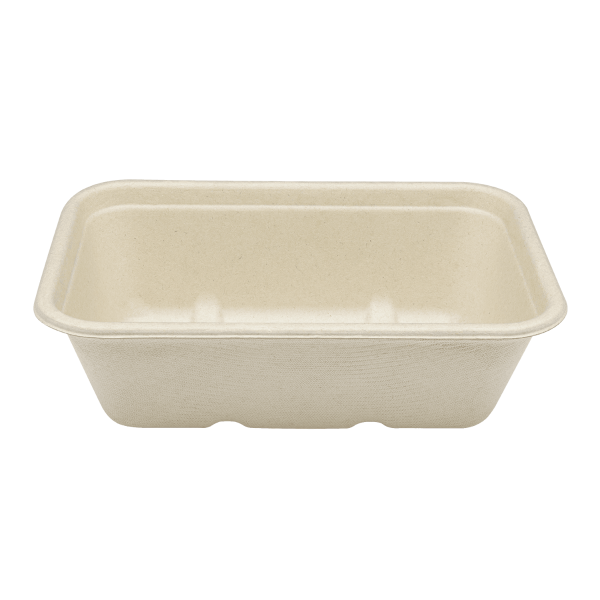 Karat Earth 20oz Natural Bagasse Take Out Container, Rectangular - 500 pcs