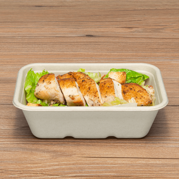 Karat Earth 20oz Natural Bagasse Take Out Container, Rectangular - 500 pcs