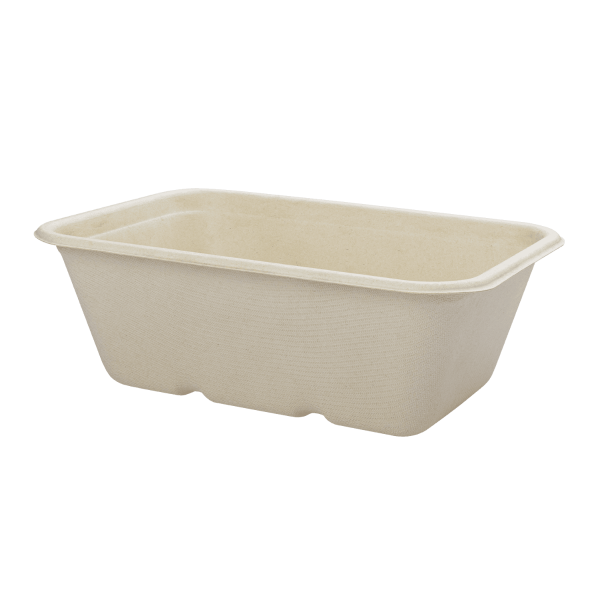 Karat Earth 24oz Natural Bagasse Take Out Container, Rectangular - 500 pcs