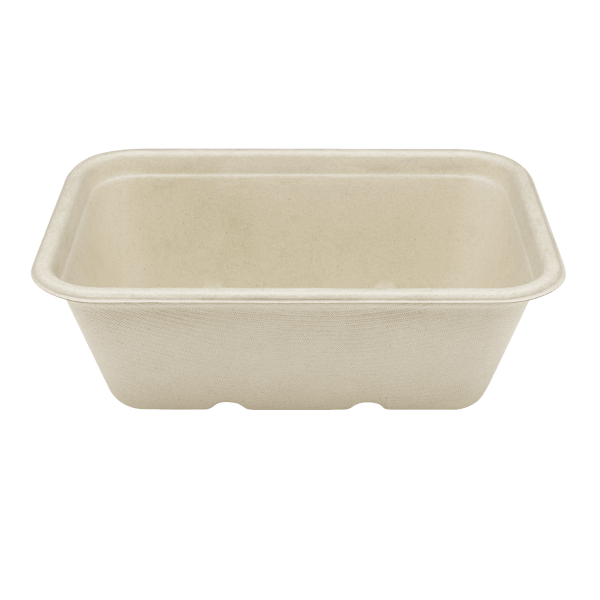 Karat Earth 24oz Natural Bagasse Take Out Container, Rectangular - 500 pcs