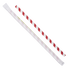 Karat Earth 9" Giant Paper Straw Wrapped, Red & White - 1,200 pcs