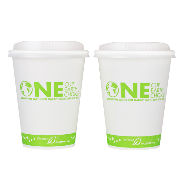 Karat Earth 12oz Eco-Friendly Paper Hot Cups (90mm), Generic Print - 1 ...