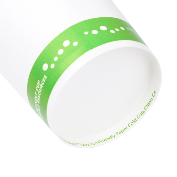Karat Earth 32oz Eco-Friendly Paper Cold Cups (104.5mm), Generic Print - 600 pcs