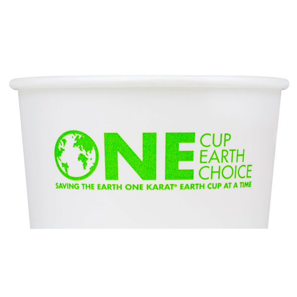 Karat Earth 8oz Eco-Friendly Paper Food Containers (90.8mm), Generic Print - 1,000 pcs