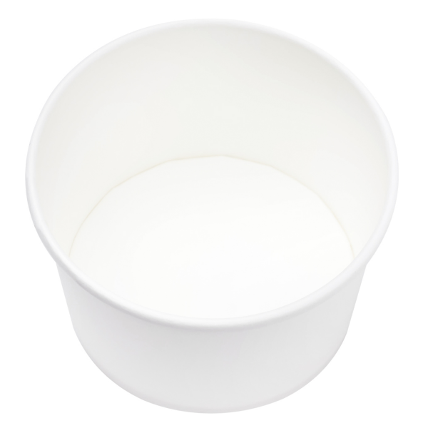 Karat Earth 8oz Eco-Friendly Paper Food Containers (90.8mm), White - 1,000 pcs