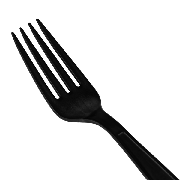 Karat Earth Heavy Weight Bio-Based Forks, Black - 1,000 pcs