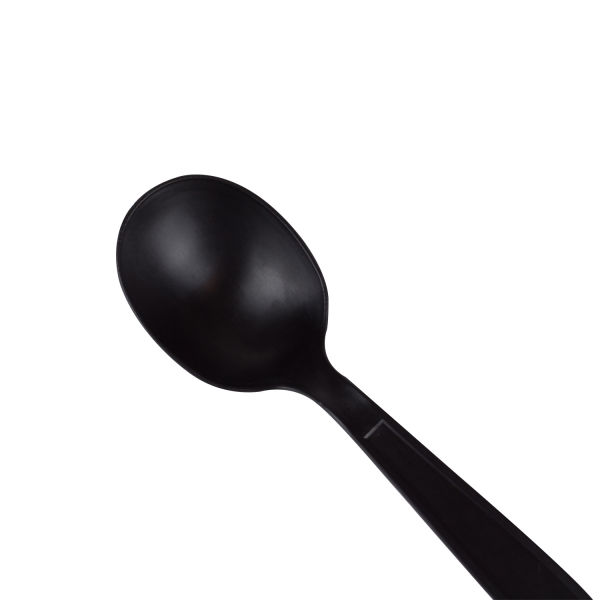 Karat Earth Heavy Weight Bio-Based Soup Spoons, Black - 1000 pcs