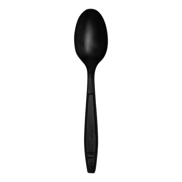 Karat Earth Heavy Weight Bio-Based Tea Spoons, Black - 1000 pcs