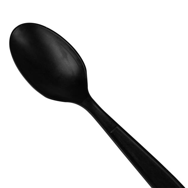 Karat Earth Heavy Weight Bio-Based Tea Spoons, Black - 1000 pcs