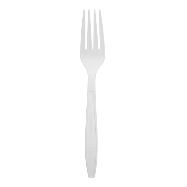Karat Earth PLA Heavy Weight Compostable Forks, Natural - 1,000 pcs
