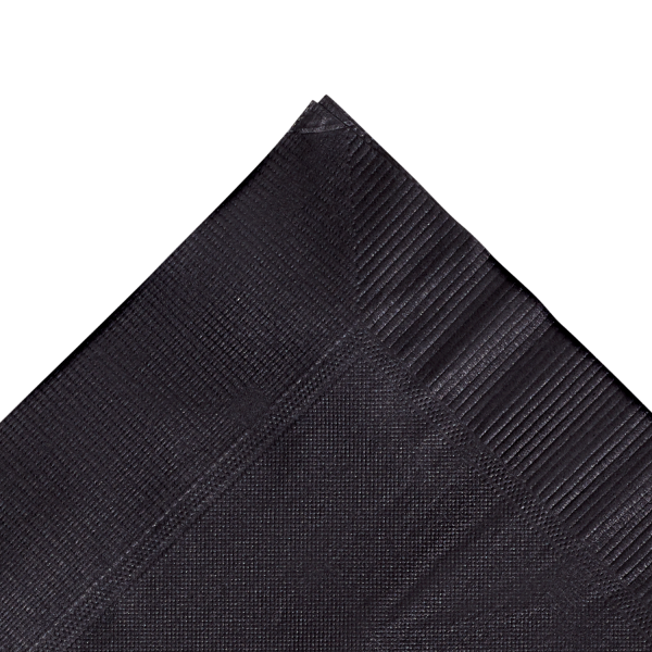 Karat 10x10 Premium Beverage Napkins - Black (Bulk Box) - 4,000 ct