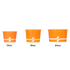 Orange Karat Food Containers in different sizes