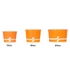 Orange Karat Food Containers in multiple sizes
