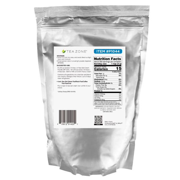 Tea Zone Sea Salt Cream Powder - Bag (2.2 lbs)