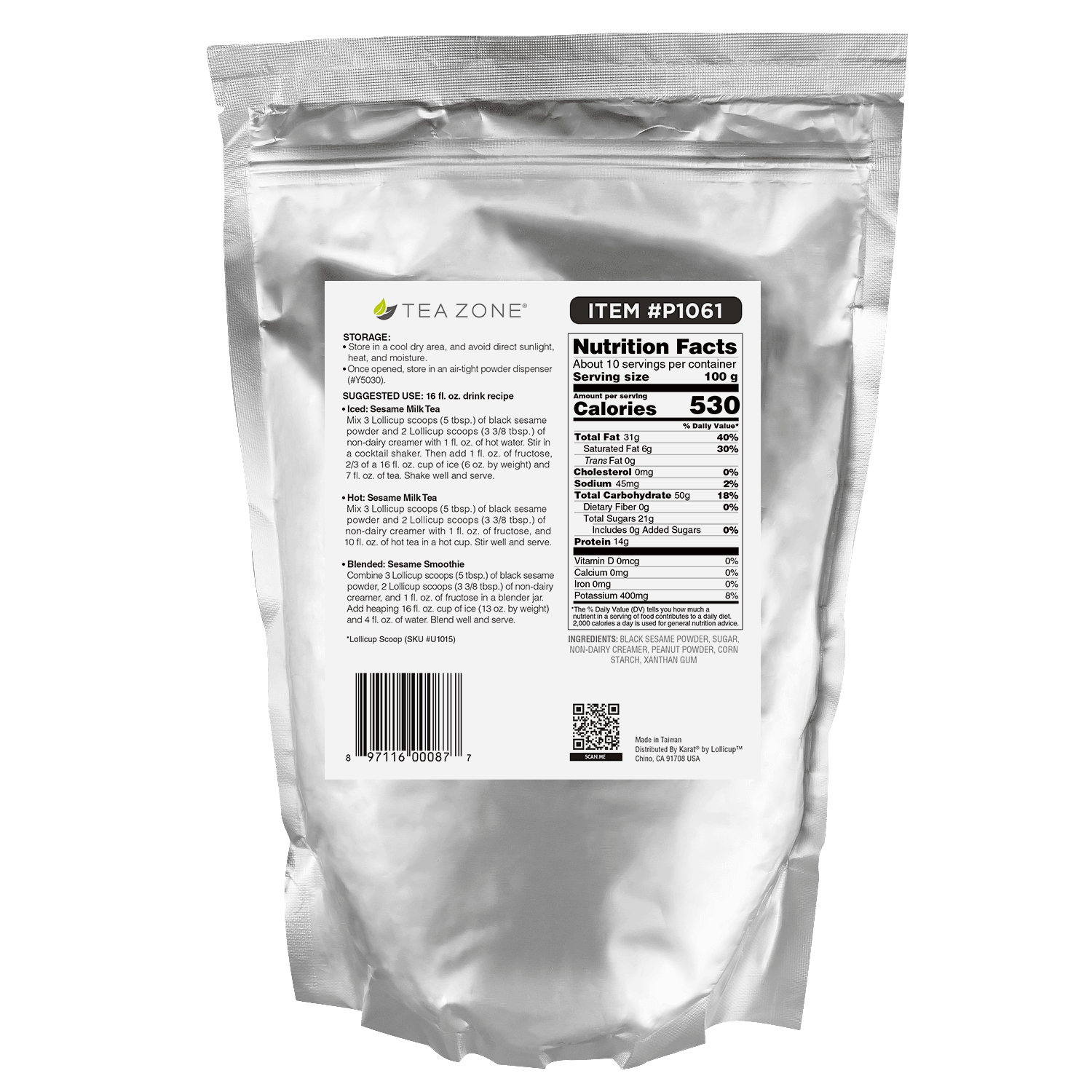 Tea Zone Sesame Powder - Bag (2.2 lbs)