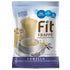 Frozen Vanilla protein powdered mix in container with frozen drink image on container