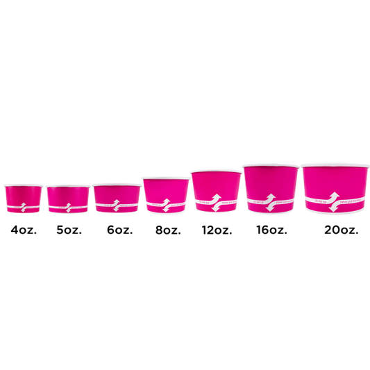 [1,000 ct] 12 oz Paper Food Containers | 100 mm | Pink – LollicupStore