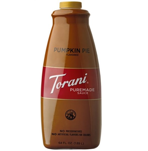 Torani Pumpkin Pie Puremade Sauce - Bottle (64oz)