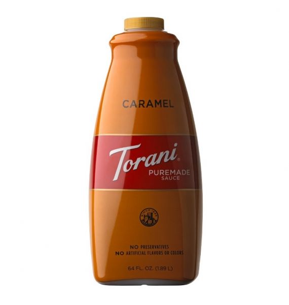 Torani Caramel Puremade Sauce - Bottle (64oz)
