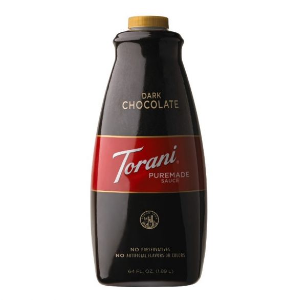 Torani Dark Chocolate Puremade Sauce - Bottle (64oz)